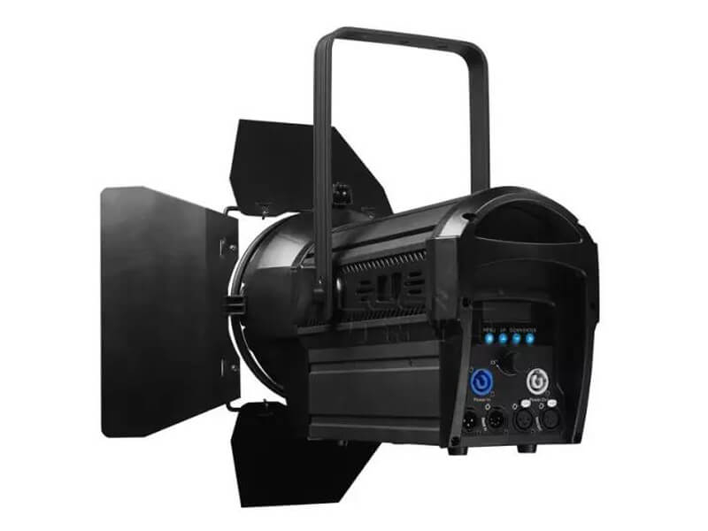 광저우 무소음 200W RGBW 4in1 Led 프레넬 스팟 Cob Dmx 비디오 스튜디오 라이트 줌 조광기 스포트라이트